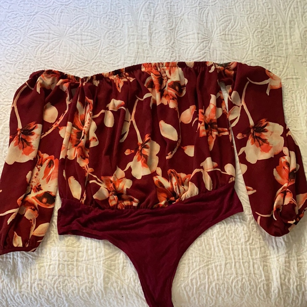Off the shoulder body suit